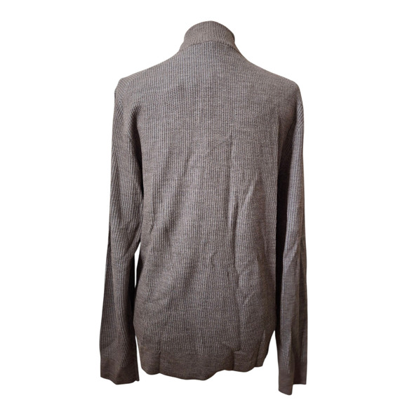 Saks Fifth Avenue Waffle Knit Sweater Jacket Size M - Picture 2 of 5